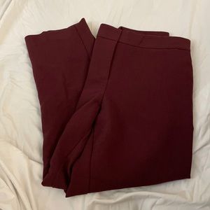 Ann Taylor Ankle Pants (Maroon)